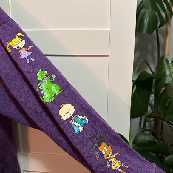 Sz XL Purple Rugrats Hoodie - Reptar, Tommy, Chuckie, Phil, Lil, Susie, Angelica - Picture 6 of 10